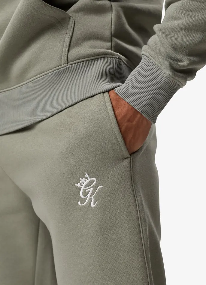 Gym King Tracksuits Men Fundamental Fleece Hood Tracksuit 8211 Soft Khaki