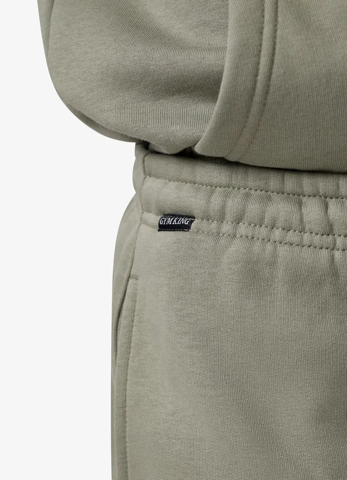 Gym King Tracksuits Men Fundamental Fleece Hood Tracksuit 8211 Soft Khaki