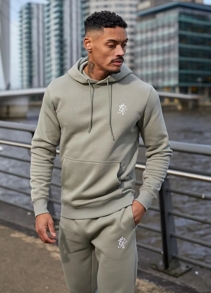 Gym King Tracksuits Men Fundamental Fleece Hood Tracksuit 8211 Soft Khaki