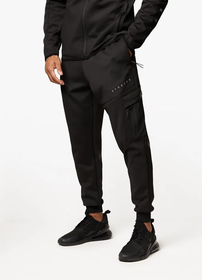 Gym King Tracksuits Men Stealth Tech Tracksuit 8211 Black