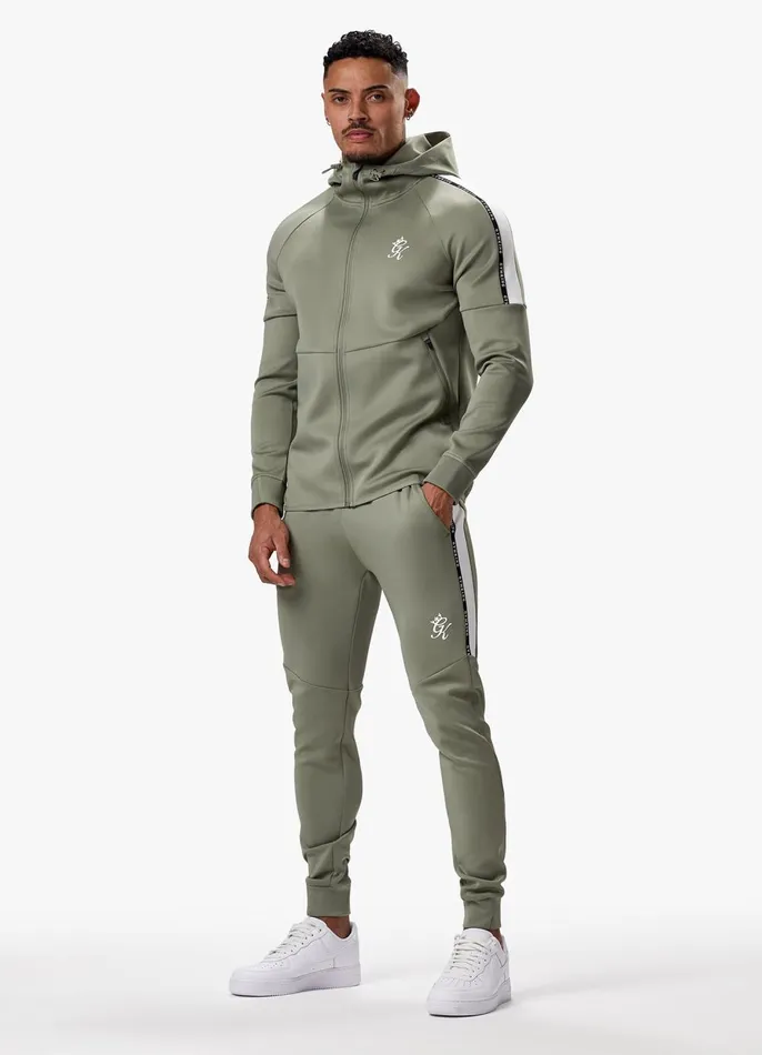 Gym King Tracksuits Men Taped Core Plus Tracksuit 8211 Soft Khaki