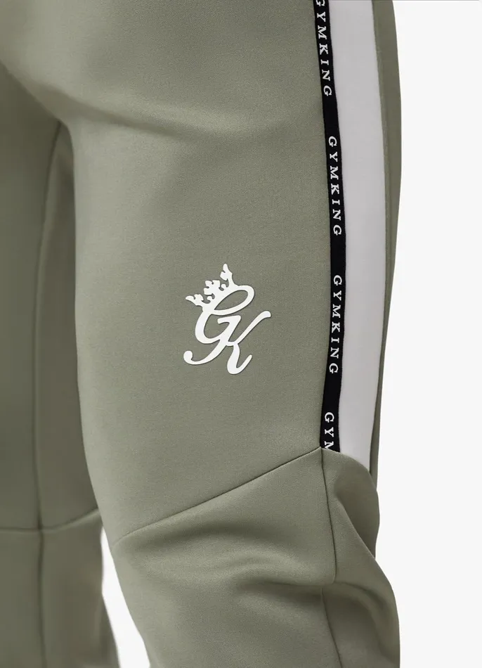 Gym King Tracksuits Men Taped Core Plus Tracksuit 8211 Soft Khaki