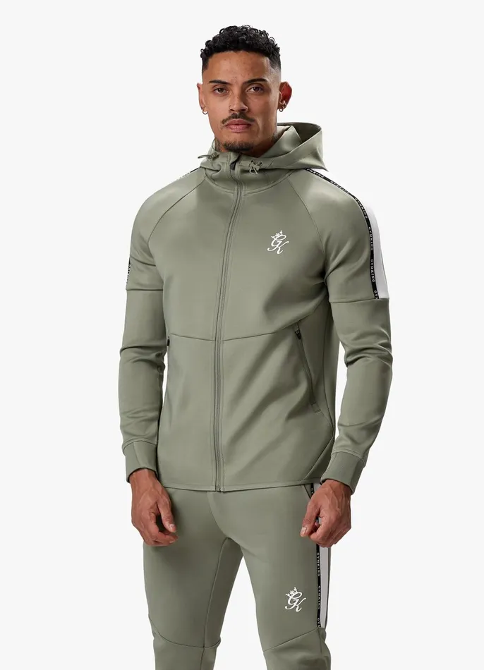 Gym King Tracksuits Men Taped Core Plus Tracksuit 8211 Soft Khaki