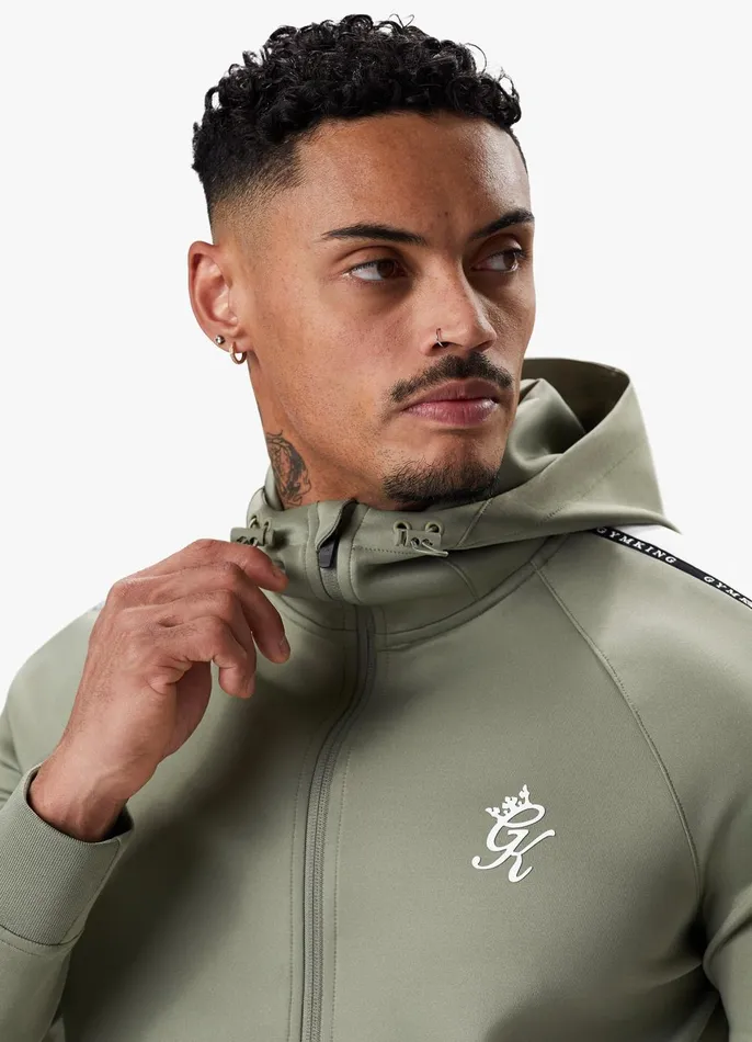 Gym King Tracksuits Men Taped Core Plus Tracksuit 8211 Soft Khaki