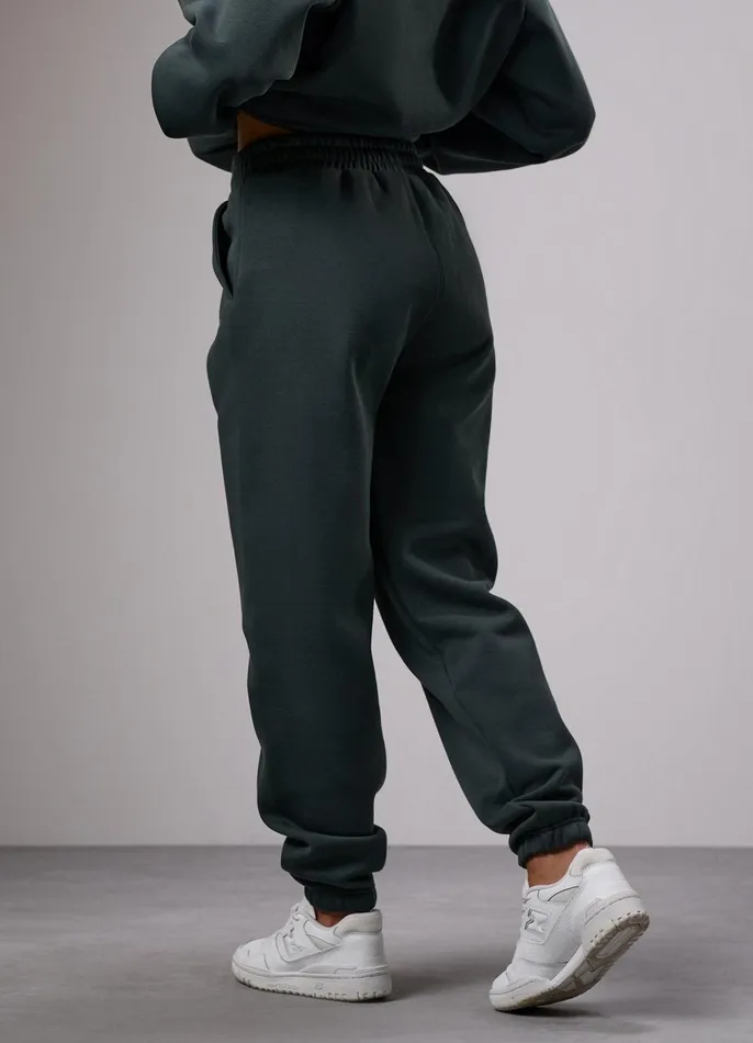 Gym King Tracksuits Women 365 Relaxed Fit Hood Tracksuit 8211 Green Smoke
