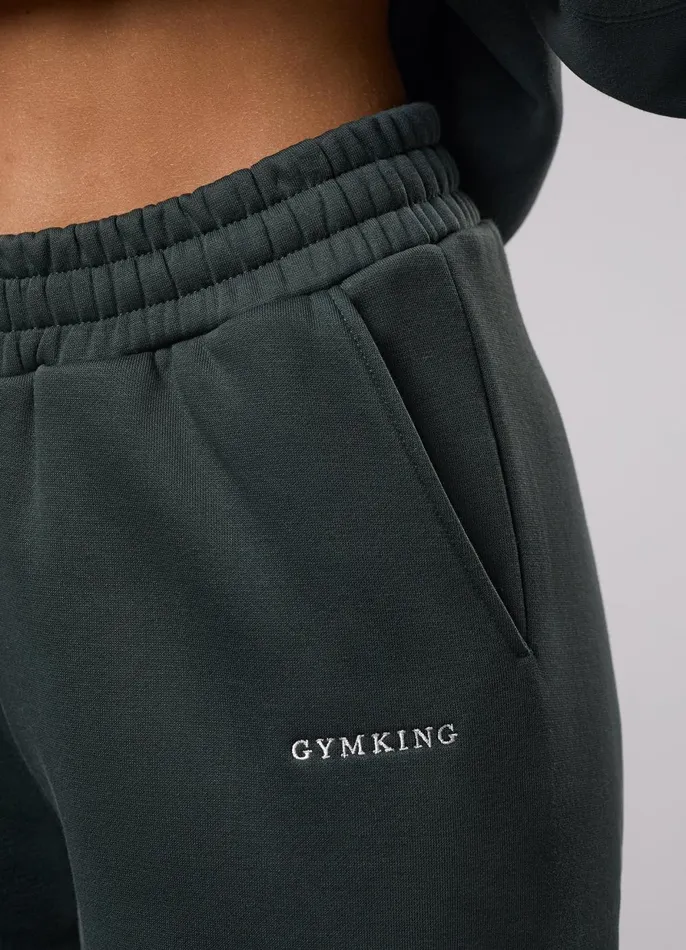 Gym King Tracksuits Women 365 Relaxed Fit Hood Tracksuit 8211 Green Smoke