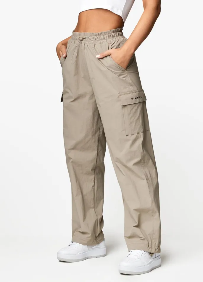 Gym King Tracksuits Women Utility Woven Tracksuit 8211 Mocha