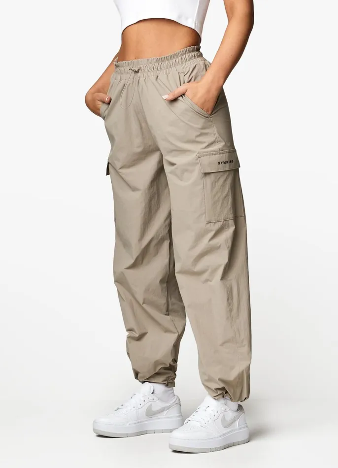 Gym King Tracksuits Women Utility Woven Tracksuit 8211 Mocha