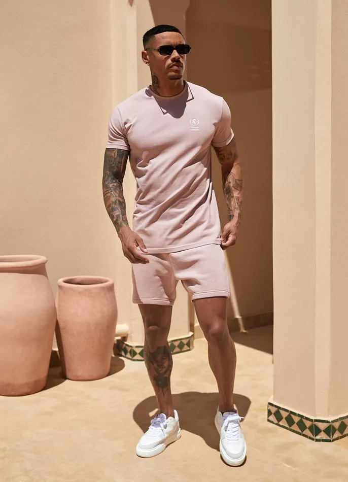 Gym King Twin Sets Men Aventus Short 8211 Dusky Pink