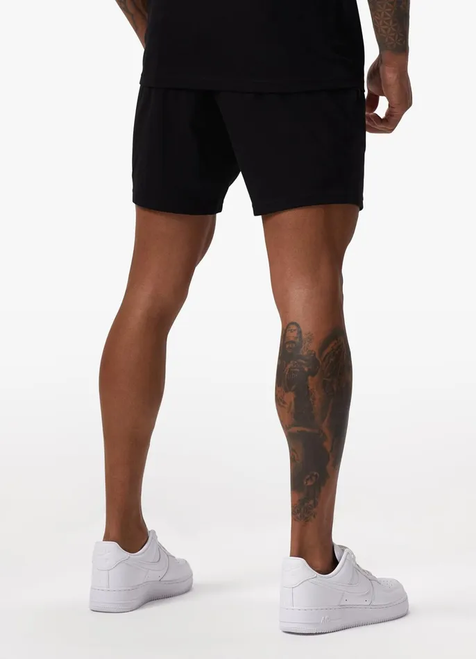 Gym King Twin Sets Men Pro Logo Jersey Short 8211 Black