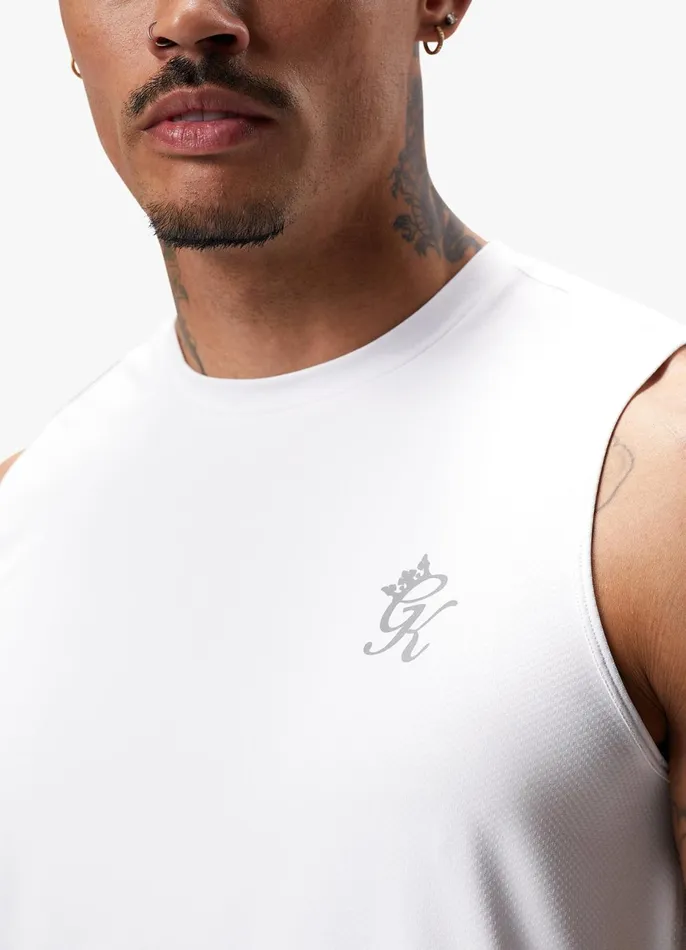 Gym King Vests Men Energy Vest 8211 White