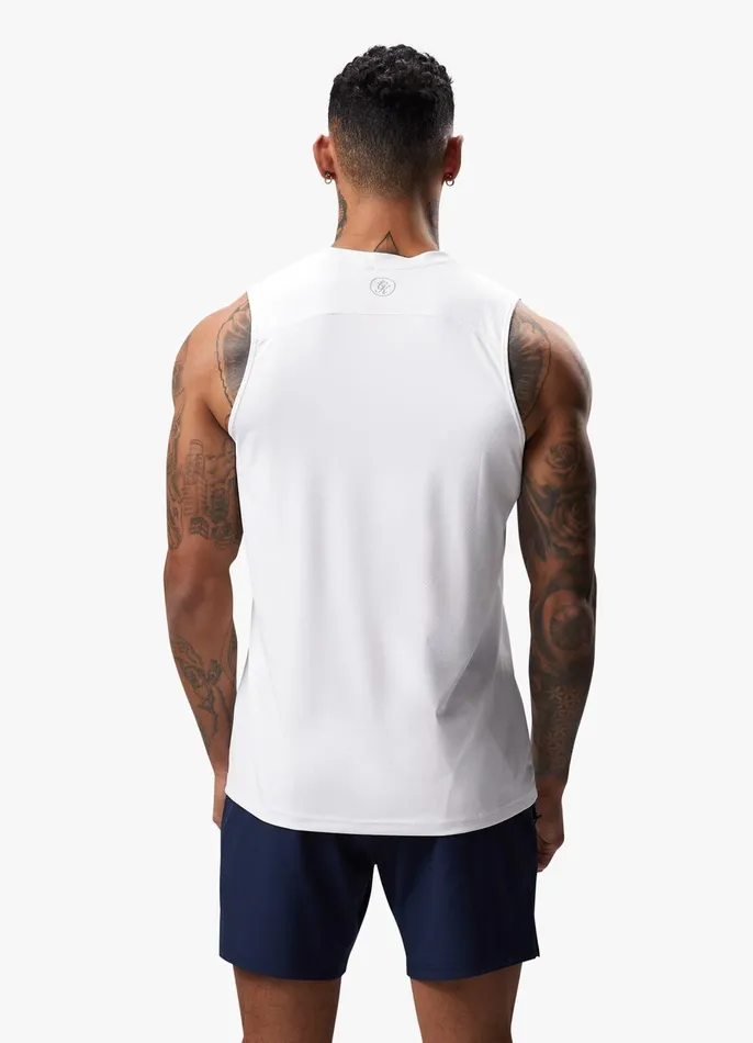 Gym King Vests Men Energy Vest 8211 White