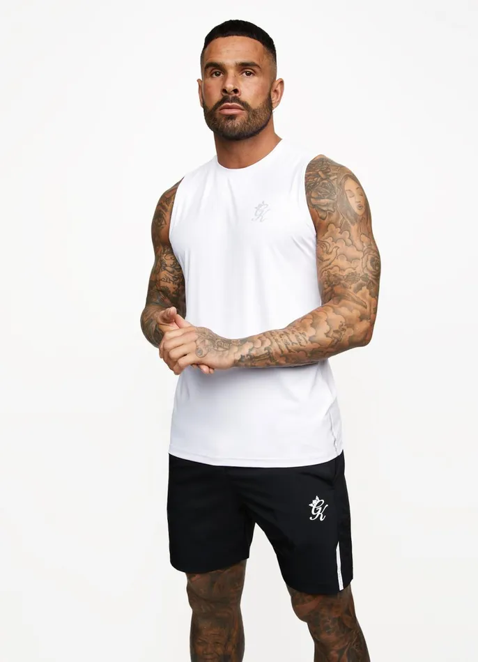 Gym King Vests Men Energy Vest 8211 White