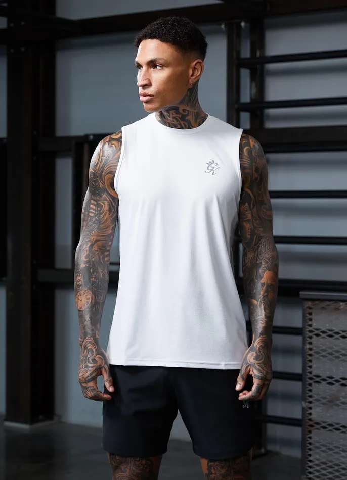 Gym King Vests Men Energy Vest 8211 White