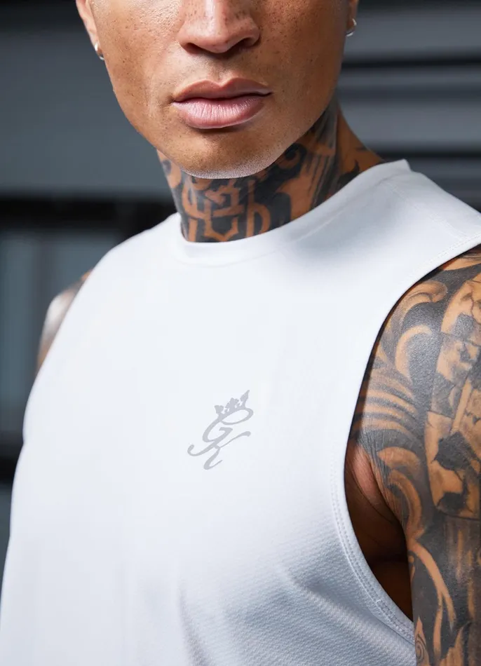 Gym King Vests Men Energy Vest 8211 White
