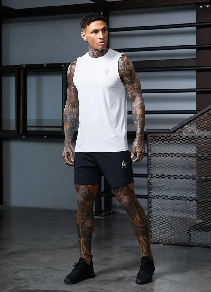 Gym King Vests Men Energy Vest 8211 White