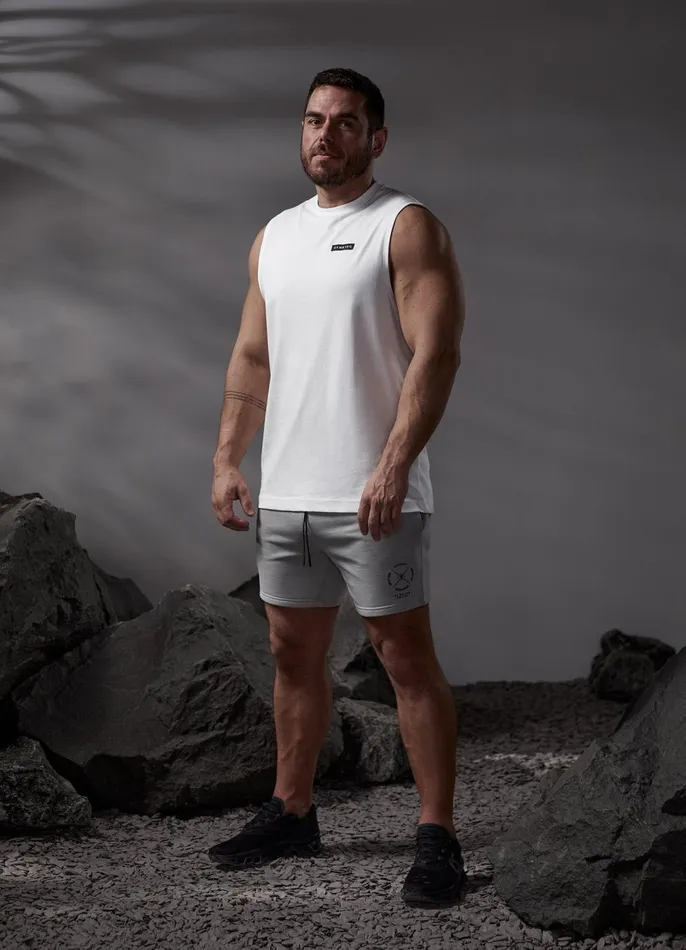 Gym King Vests Men Stoic Tank 8211 White