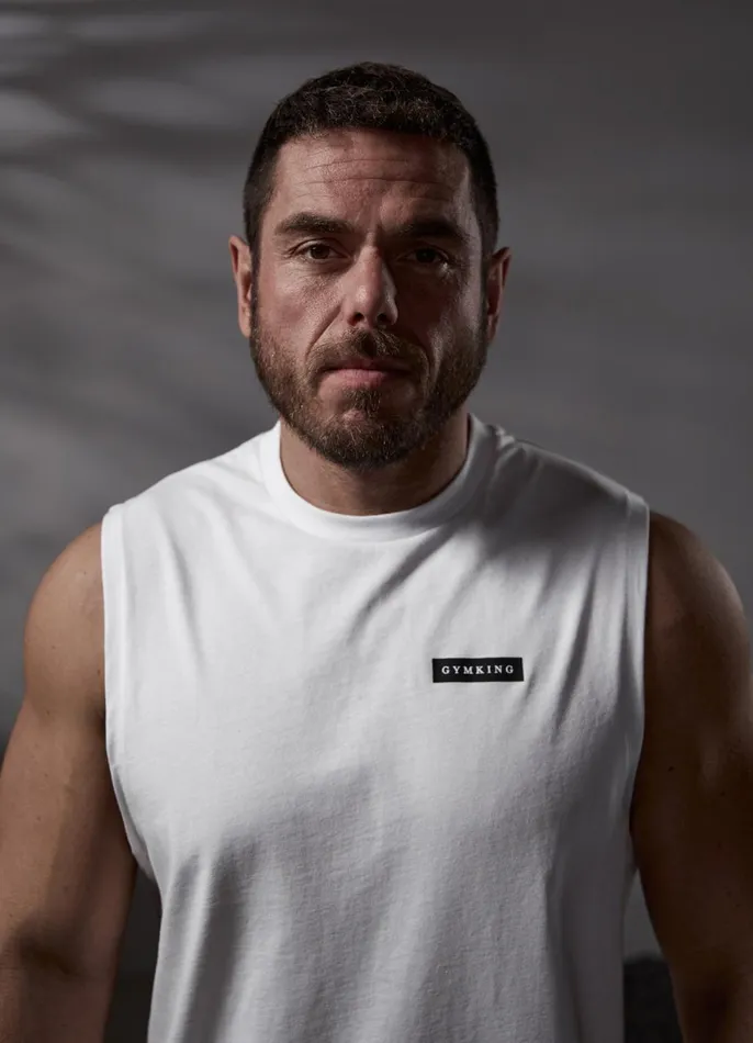 Gym King Vests Men Stoic Tank 8211 White
