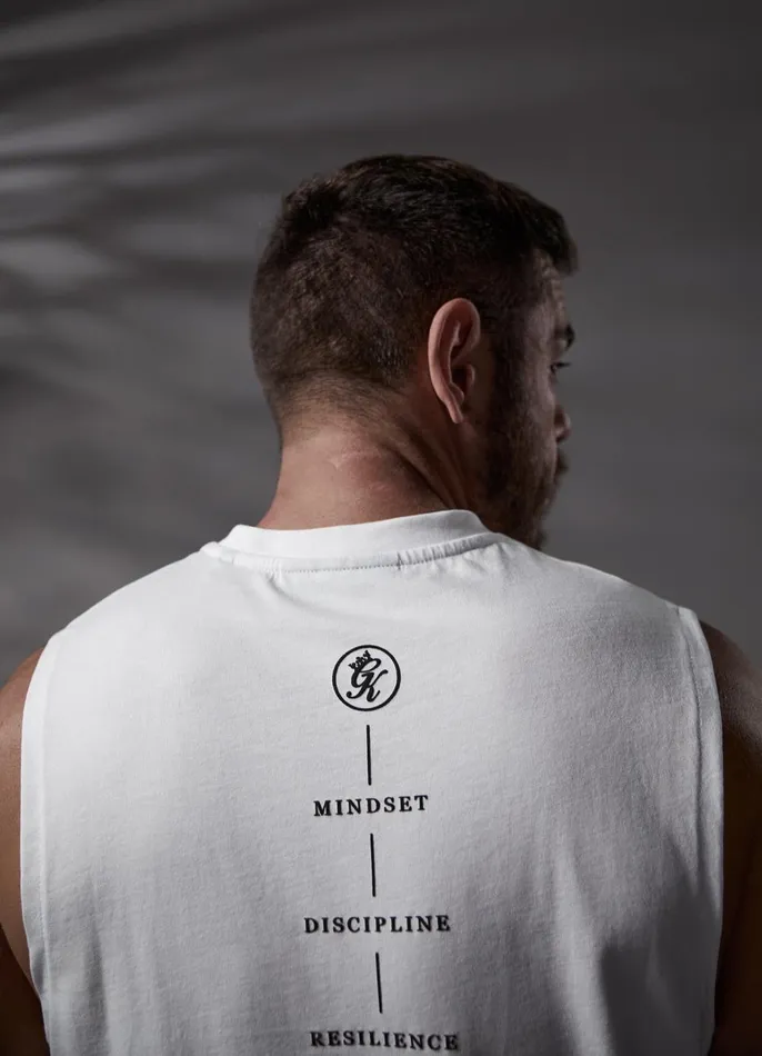 Gym King Vests Men Stoic Tank 8211 White