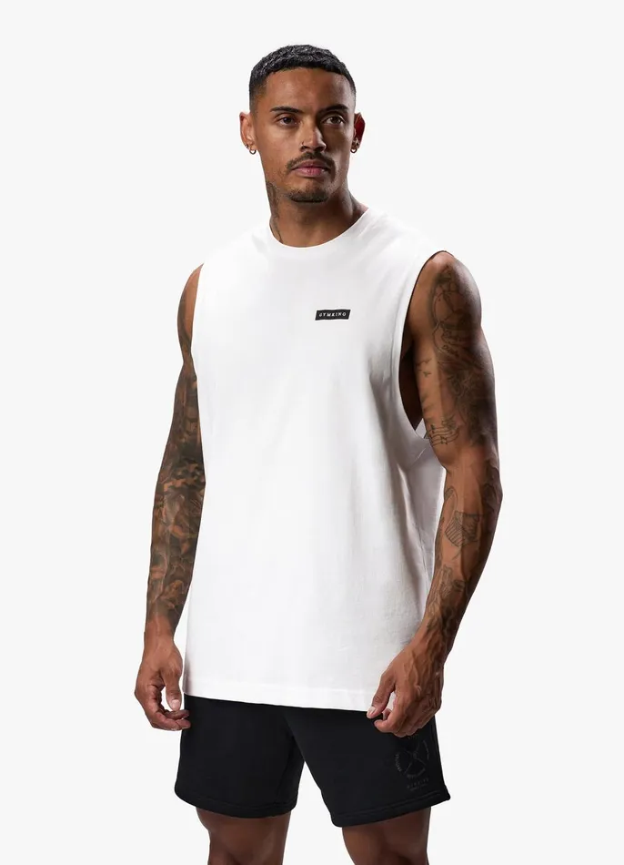 Gym King Vests Men Stoic Tank 8211 White