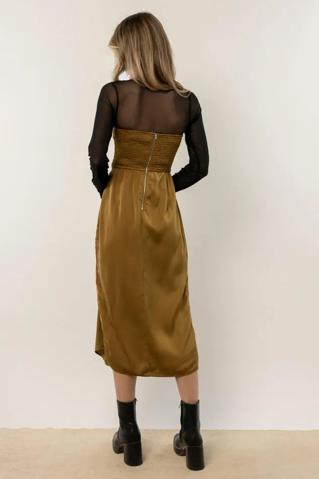 Harriet Midi Dress 8211 FINAL SALE Olive Women Bohme Dresses