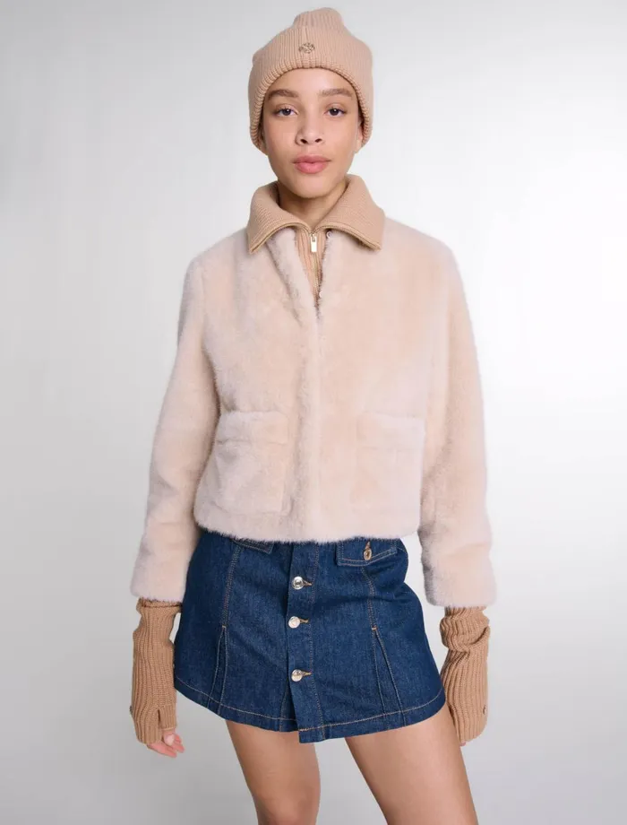 Hats Women Maje Wool And Cashmere Hat Camel