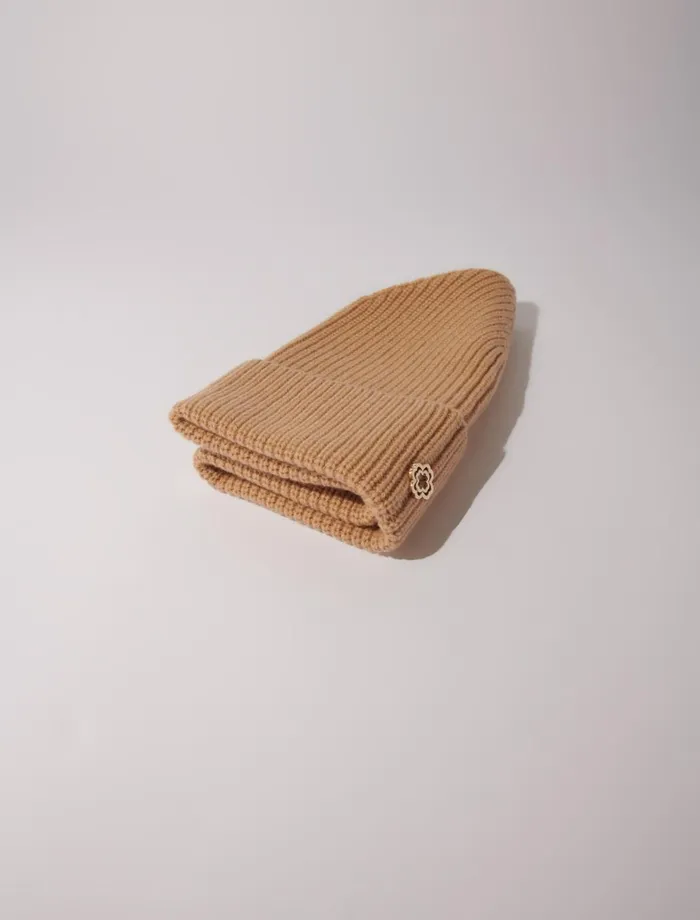 Hats Women Maje Wool And Cashmere Hat Camel