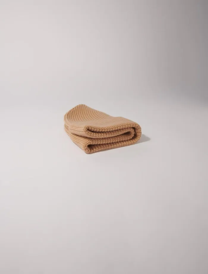 Hats Women Maje Wool And Cashmere Hat Camel