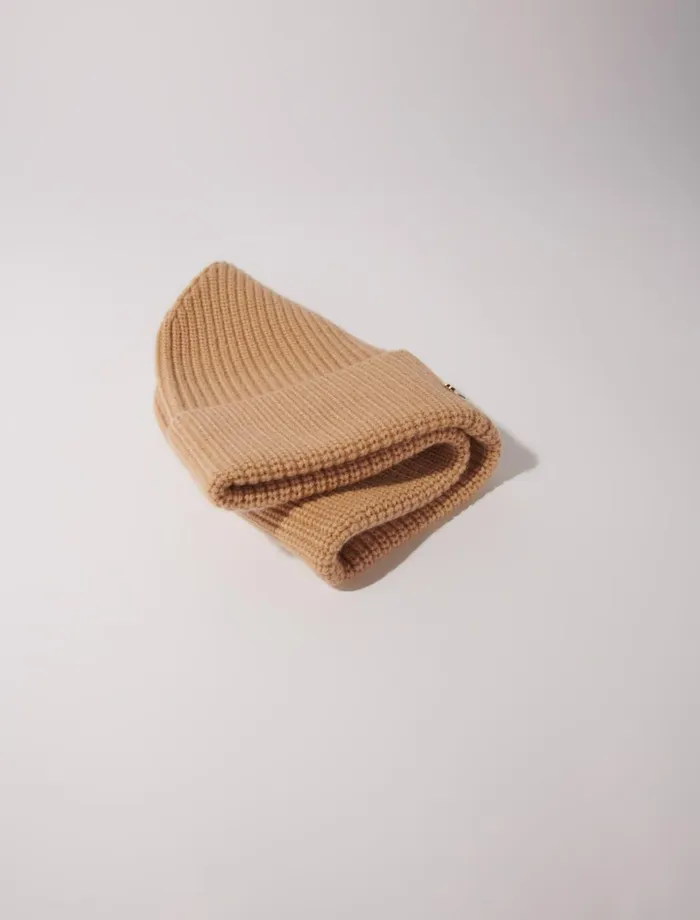 Hats Women Maje Wool And Cashmere Hat Camel