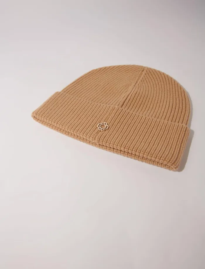 Hats Women Maje Wool And Cashmere Hat Camel