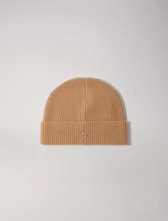 Hats Women Maje Wool And Cashmere Hat Camel