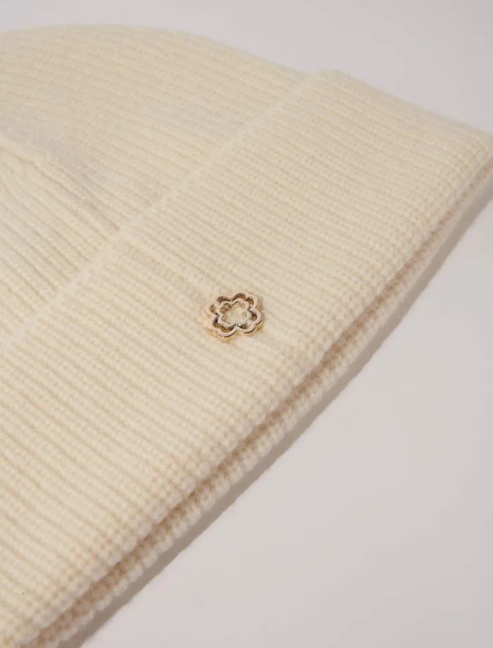Hats Women Maje Wool And Cashmere Hat Ecru
