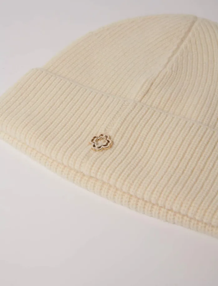 Hats Women Maje Wool And Cashmere Hat Ecru
