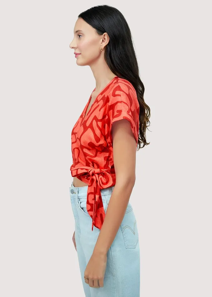 Heat Wave Top Redmulti Women Lost Wander Tops