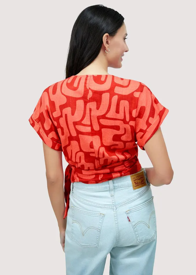 Heat Wave Top Redmulti Women Lost Wander Tops