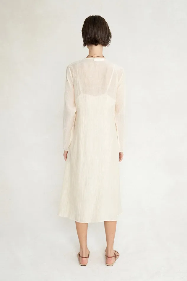 Heather Wrap Dress Antique White Women Chan Luu Dresses