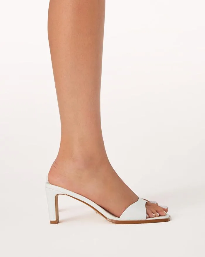 Heels Billini Block Heels KARVAN WHITE CROC