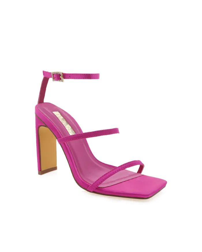 Heels Billini Block Heels TIAKA FUCHSIA SATIN