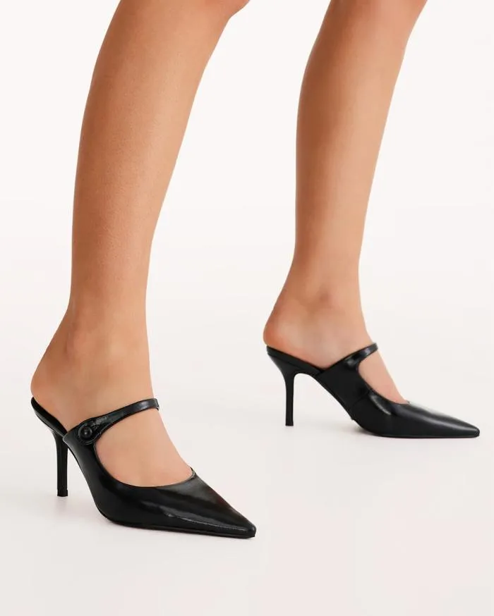 Heels Billini Stiletto Heels KALIO BLACK SHINE