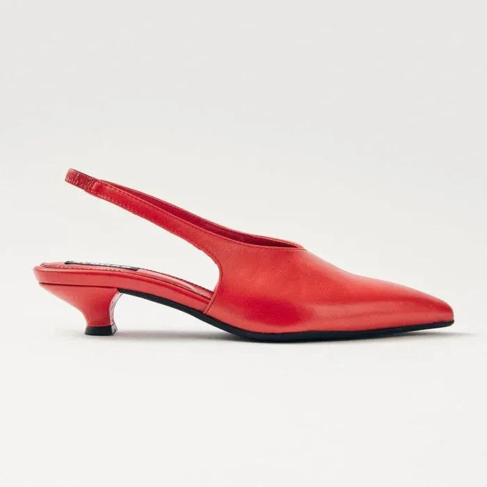 Heels Women ALOHAS Eros Red Leather Pumps