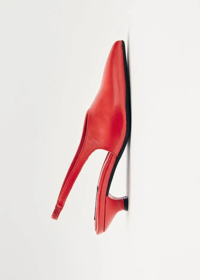 Heels Women ALOHAS Eros Red Leather Pumps
