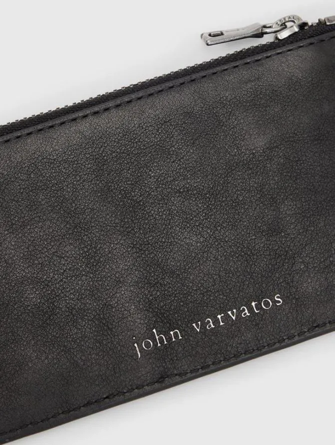 HERITAGE LONG ZIP CARD CASE Black Clothing John Varvatos TShirts HERITAGE LONG ZIP CARD CASE Black Clothing John Varvatos TShirts