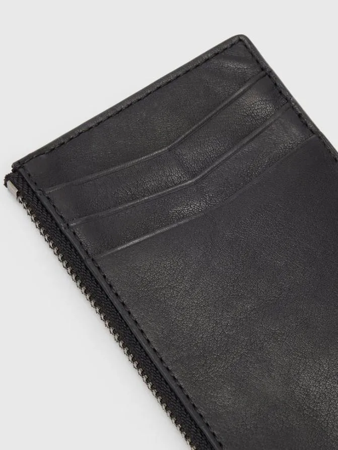 HERITAGE LONG ZIP CARD CASE Black Clothing John Varvatos TShirts HERITAGE LONG ZIP CARD CASE Black Clothing John Varvatos TShirts