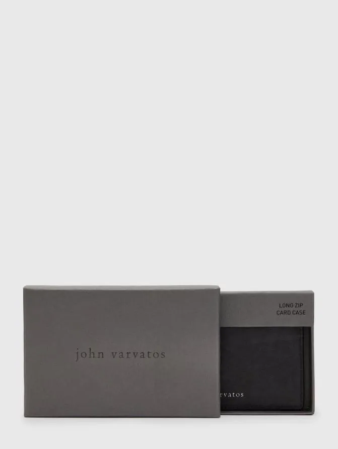 HERITAGE LONG ZIP CARD CASE Black Clothing John Varvatos TShirts HERITAGE LONG ZIP CARD CASE Black Clothing John Varvatos TShirts