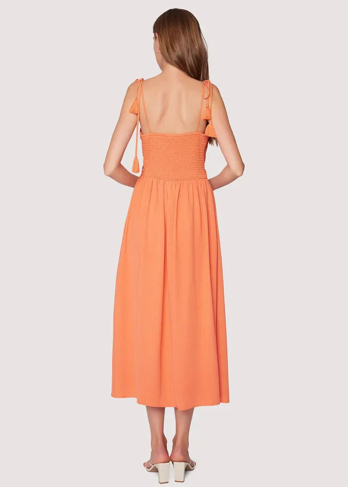 Hibiscus Glow Maxi Dress Redorange Women Lost Wander Dresses