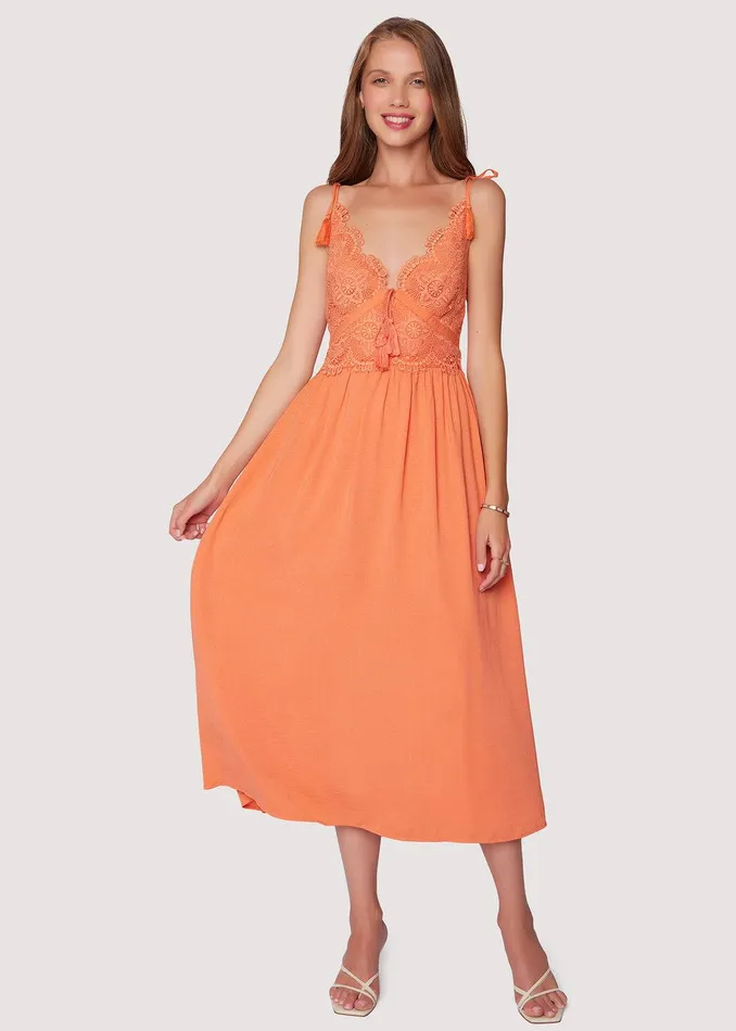 Hibiscus Glow Maxi Dress Redorange Women Lost Wander Dresses