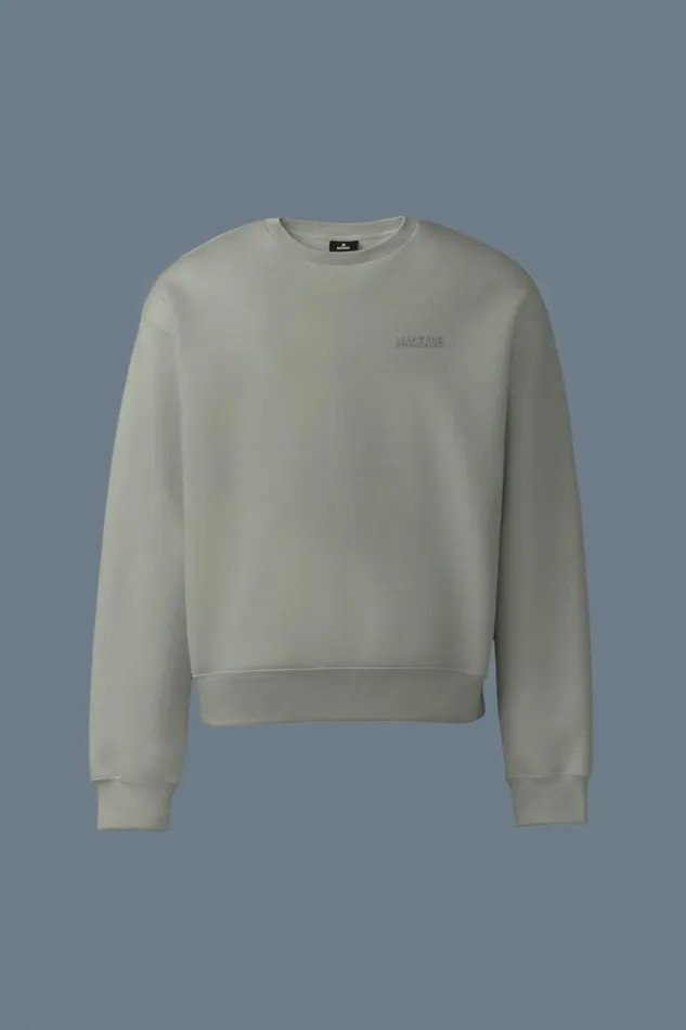 Hoodies and Tops Men Mackage JULIAN DoubleFace Jersey Sweatshirt Emerald