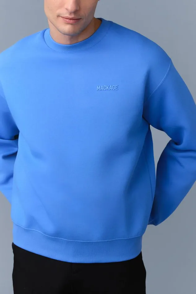 Hoodies and Tops Men Mackage JULIAN DoubleFace Jersey Sweatshirt Emerald