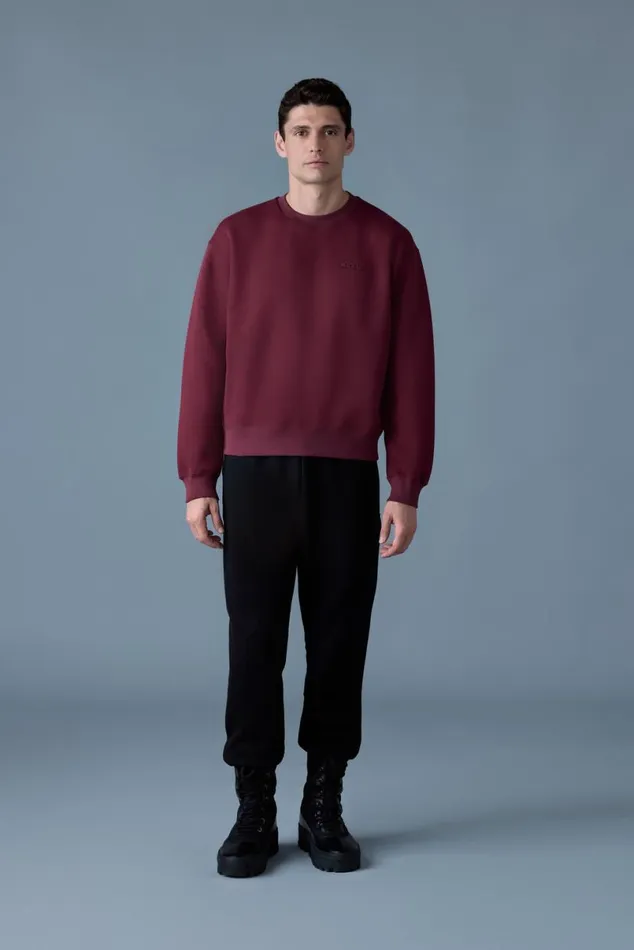 Hoodies and Tops Men Mackage JULIAN DoubleFace Jersey Sweatshirt Emerald