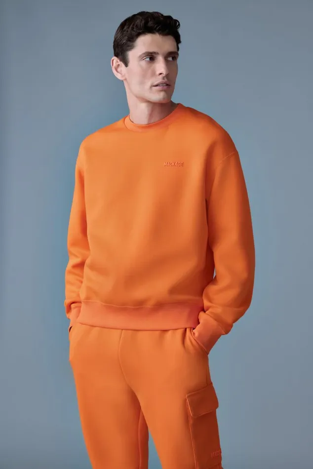Hoodies and Tops Men Mackage JULIAN DoubleFace Jersey Sweatshirt Emerald
